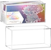 Boîte de protection en acrylique transparente magnétique anti-poussière hautement transparente, boîte en acrylique prismatique SPC, boîte de jeu pour boîte SPC