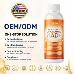 Líquido Oral Liposomal NAD Plus Personalizado OEM de Alta Potencia, Beneficios Antienvejecimiento, Función Celular, Etiqueta Limpia, Bebida Vegana B2B - Product Image 1