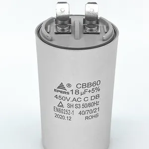 Condensador cbb60, 250v, 4uf, 40/85/21, correr para lavadora, superventas