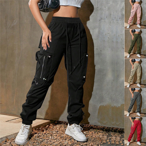 Pantalones Tácticos de Verano para Hombre, Estilo Americano, con Cordón Ajustable, 100% Poliéster, para Uso en Exteriores, Estilo Jogger, Tipo <span class=keywords><strong>Cargo</strong></span>, para Trabajo - Product Image 1