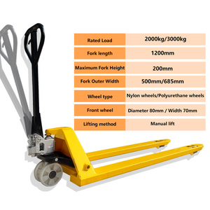 รถยกพาเลทไฮดรอลิกแบบแมนนวลขนาด <span class=keywords><strong>2</strong></span>.5 ตัน รองรับน้ำหนักได้ <span class=keywords><strong>2</strong></span>,500 กิโลกรัม - Product Image 6