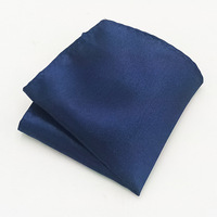 Yiqun hommes costume poche serviette couleur unie brillant polyester soie petit mouchoir carré option multicolore