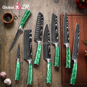 Chất lượng cao thép không gỉ siêu sắc nét cắt Dao Kéo Cắt butcher dao nhà bếp đặt - Product Image 2