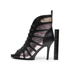 Escarpins noirs tendance pour femmes, talons aiguilles, chaussures <span class=keywords><strong>de</strong></span> danse <span class=keywords><strong>jazz</strong></span>, chaussures <span class=keywords><strong>de</strong></span> danse latine, <span class=keywords><strong>bottines</strong></span> sexy pour la rue, grandes tailles - Product Image 5