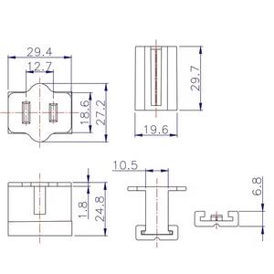 Prise en ligne IP55 de niveau vert SPT-1 SPT-2 USA 2 broches 6A pour la connexion de câbles de guirlandes lumineuses de vacances - Product Image 2