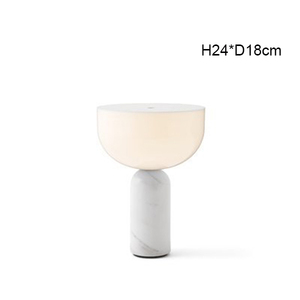 Đá Cẩm Thạch cơ sở sang trọng đầu Giường hiện đại bảng đèn góc LED Bàn Cạnh Giường ngủ đèn - Product Image 6