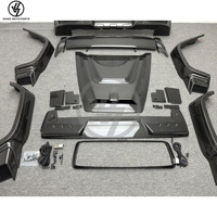 Nouveau kit carrosserie Saive 2019+ en fibre de carbone sèche brillante, tissage sergé, style R, pour Mercedes-Benz Classe G G63 W465, comprenant la calandre principale et les éléments arrière
