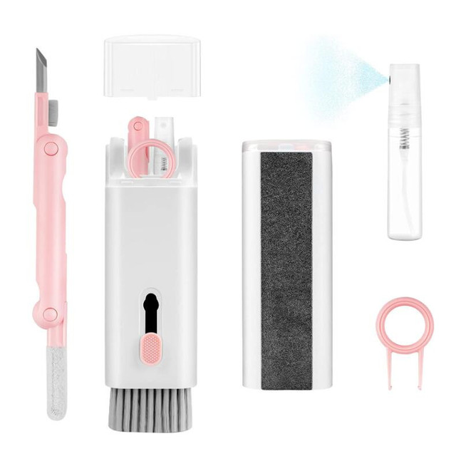 FF803 Portable 7 in 1 Electronic Cleaner Kit Phone Laptop Multifunctional Cleaner Keyboard Earphone Cleaning Brush