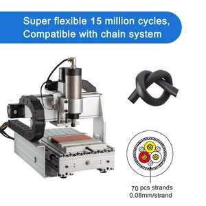 สาย UL2464หุ้มฉนวนไฟฟ้าสำหรับเครื่องเราเตอร์ CNC 22/3 22AWG จงฮั่วเจียง22เกจ3คอร์ - Product Image 3