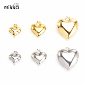 สร้อยคอหัวใจกลวงทอง18K เรียบง่ายเครื่องประดับจี้ผู้หญิง - Product Image 6