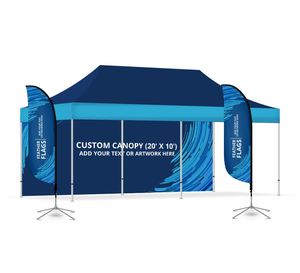 10X20 Industrial Advertising <b>Tent</b> 3X6 Sidewall Outdoor Folding Pop <b>Canopy</b> Market Trade Shows for Commercial - Product Image 1