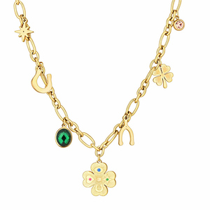 Collier Lincy, nouveau, de haute qualité, bijoux fins, délicat, élégant, bon prix, fabrication, <span class=keywords><strong>syndrome</strong></span> de la fille, acier inoxydable - Product Image 1