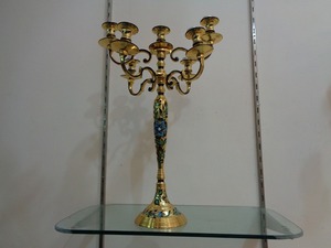 Gold Plated Latest Design Candelabra Home And Wedding Decoration <b>Candle</b> Stand - Product Image 2