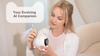 Robot de compagnie interactif IA : Jouet intelligent à commande vocale et tactile, compagnon électronique émotionnel pour enfants et chats
