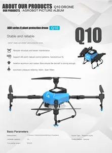Drone d'agriculture AGR Q10 10, vente en gros, bon marché, pour Agriculture, pulvérisation de court