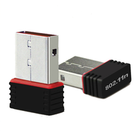 Adaptor Wifi Nirkabel USB Dongle Eksternal, Kartu Jaringan Ethernet 802.11n 150 Mbps MT7601 8188 IEEE untuk Komputer PC MAC Windows