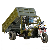 Vente directe usine – Tricycle moto-cargo à essence à 3 et 5 roues avec benne hydraulique pour le transport agricole et la construction