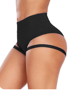 King Mcgreen Star Mujeres Pure Color Pole Booty Bottoms Hot Cheeky Pants para <span class=keywords><strong>Twerk</strong></span> Cintura alta Exotic Hollow Out Briefs Shorts - Product Image 3