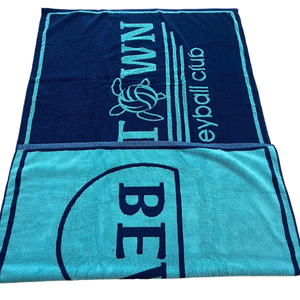 Super Saugfähige 100% Baumwolle Gewebtes Logo Handtuch Jacquard Sport Schweißhandtuch Fitnessstudio Kundenspezifische Strand Jacquard Velours Golf Fitness Handtücher - Product Image 1