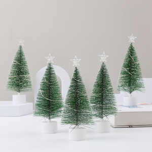 Led Artificial Mini Christmas <b>Tree</b> String Light Pine <b>Tree</b> with Bases Tabletop Decor Xmas Holiday New Year Party Home Decorations - Product Image 5