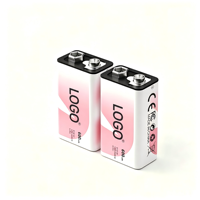 Batteries alcalines 9 volts non rechargeables en vrac, fabriquées en usine OEM, pour appareils photo numériques, jouets, équipements audio professionnels