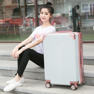 24 <b>Inch</b> Rolling <b>Suitcase</b> Universal Wheels Solid Color Durable Luggage For Leisure Travel Unisex Spring 2024 - Product Image 1