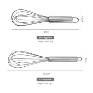 Colorful Silicone <strong>Egg</strong> <strong>Whisk</strong> with Stainless Steel Handle Manual Home Cooker Mixer Tool for Hand Laying Eggbeater - Product Image 4