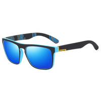 Lunettes de Soleil de Sport Polarisées pour Hommes, Monture Noire Mate Classique, Protection UV, Idéales pour la Course