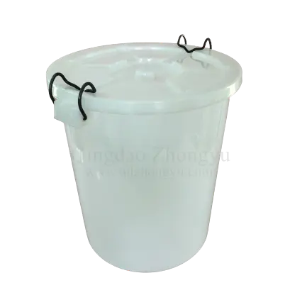 Tambour en plastique de 12 gallons, 45 litres, récipient en plastique pour aliments pour chevaux et animaux, bacs de stockage avec couvercles