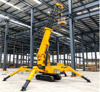 Nouveau produit : grue araignée électrique de 3 tonnes, zéro émission, pour travaux de façade-cloison dans le bâtiment écologique