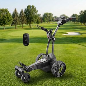 Chariot de golf électrique avec design pliable, six roues, capacité étendue, autonomie de 30-50 km, vitesse de 10 km/h, temps de charge de 3-5 heures - Product Image 1