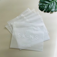 Sacs en plastique refermables givrés recyclables avec logo personnalisé, emballage pour bijoux, pochettes à fermeture éclair, sacs cadeaux personnalisés de petite taille avec cordon de serrage