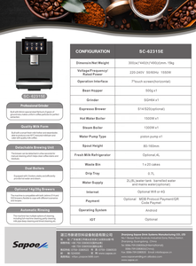 Máquina de Espresso Comercial con Leche Fresca, Máquina Automática para Hacer Cappuccino, Máquina de Espresso Comercial - Product Image 4