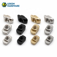 Écrous en T en acier au carbone galvanisé fabriqués en Chine par LEKON, écrous coulissants en T personnalisés pour profilés en aluminium, fabricant