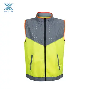 LX New Style EN20471 Custom Logo Safety Reflector Vest Yellow Reflective Safety Vest For Construction