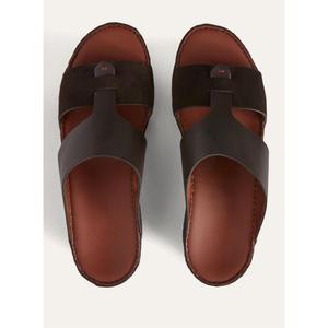 SHIKOL New Buckle Sandal Herren Schuhe Soft Italy Premium Natural Plonge Leder Hand gefertigte arabische Sandalen Dubai Gulf Herren Hausschuhe