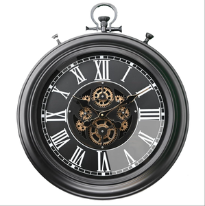 20.5 pollici Retro <span class=keywords><strong>orologio</strong></span> da <span class=keywords><strong>parete</strong></span> meccanico decorativo contemporaneo soggiorno <span class=keywords><strong>orologio</strong></span> da tasca <span class=keywords><strong>a</strong></span> <span class=keywords><strong>vista</strong></span> ingranaggi mobili per feste VIP - Product Image 4