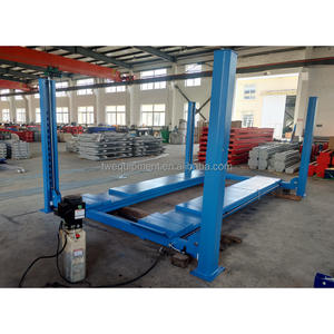 Chine Usine <span class=keywords><strong>Pas</strong></span> <span class=keywords><strong>Cher</strong></span> Certification Ce Hydraulique 4 Post Palan Avec Rolling Jack À Vendre - Product Image 5