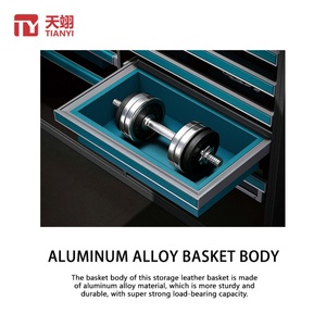 High Quality New Design Wall Mount Detachable Wardrobe Closet Drawer <b>Storage</b> Basket Pull <b>Boxes</b> Systems - Product Image 2