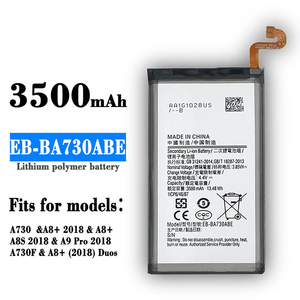 ขายส่งโทรศัพท์มือถือชาร์จสระว่ายน้ําสําหรับ<span class=keywords><strong>Samsung</strong></span> A730 <span class=keywords><strong>A8</strong></span> + A9Pro EB-BA730ABE 3500Mah<span class=keywords><strong>แบ</strong></span><span class=keywords><strong>ต</strong></span>เตอรี่ในสต็อก - Product Image 2