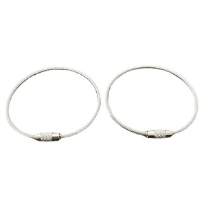 Cadenas en acier inoxydable coloré et revêtu de plastique en stock, <span class=keywords><strong>porte</strong></span>-clés en câble métallique, anneaux de clés durables pour un usage quotidien - Product Image 4