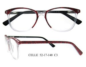 Gafas de Acetato con Patrón Retro de Moda para Mujer, Monturas Ópticas Transparentes - Product Image 4