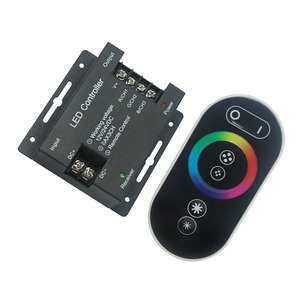 Dc12v DC24V LED Dimmer <span class=keywords><strong>RF</strong></span> cảm ứng <span class=keywords><strong>RGB</strong></span> điều khiển từ xa 3-channel điều khiển ánh sáng - Product Image 1