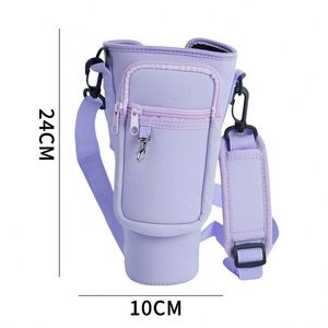 Bouteille d'eau isotherme 40 oz personnalisée avec logo imprimé, sangle d'épaule réglable et étui de protection - Product Image 2