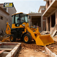 Wheel Loader Backhoe Loader Mesin Diesel Laris Manis 1.0T Kapasitas Muatan Terukur Mini dengan Kapasitas Bucket 0.5m