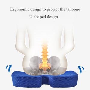 Anti-Mijt Aambeien Kantoorstoel Drukverlichting Traagschuim Zitkussen Voor Staartbeen Pijnverlichting - Product Image 4