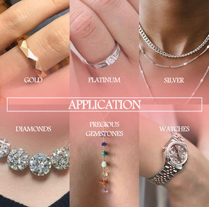 Kit per la pulizia di gioielli naturali da 100ml per la pulizia di gioielli in schiuma con spazzola e pulizia di gioielli in tessuto lucidato - Product Image 6