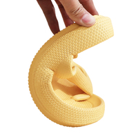 Bosirui 0.5g 4cm Claquettes en EVA à plateforme épaisse pour usage domestique unisexe, sandales antidérapantes faciles à enfiler, sandales et chaussons pour femmes