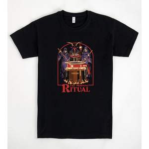 Camiseta Coffee Ritual negra con estampado gráfico para hombre, talla mediana - Product Image 1