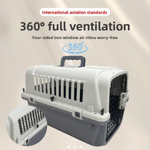 Mochila transportadora de mascotas antirrobo aprobada por aerolíneas Furrivo, con puerta de malla de hierro, plástico PP, jaula de viaje para perros y gatos pequeños y medianos, 3 OEM ODM - Product Image 2